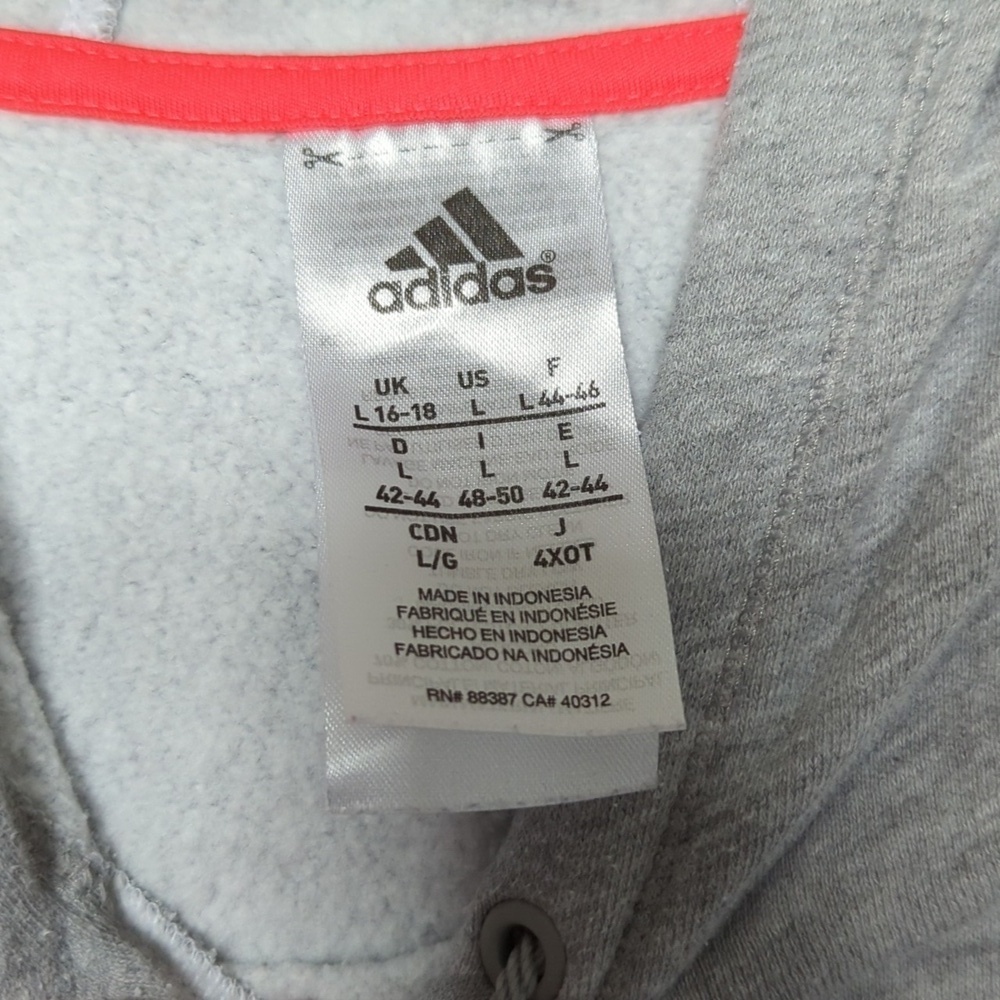 Adidas Sweatshirt. Women's Youth Girls Adidas Sweatshirt. Size Large. - Picture 5 of 7